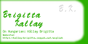 brigitta kallay business card