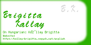 brigitta kallay business card